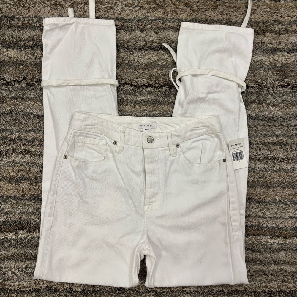 Good American Good Boy High Rise Straight Leg Jeans Sz 4/27 NWT | Good American-